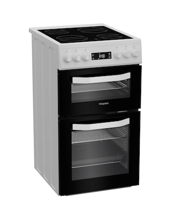 Hotpoint HDE5VDCW 50cm Electric Double Cooker Ceramic Hob - White Installation