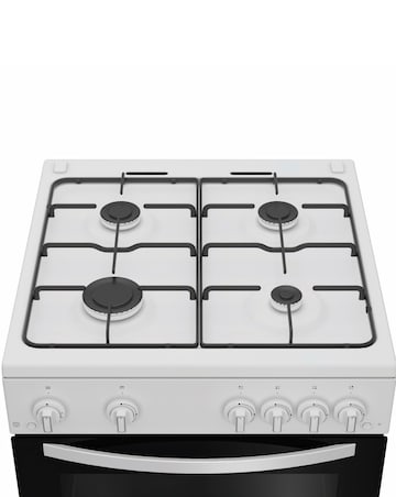 Indesit ITG6GW 60cm Gas Twin Cooker - White + Installation