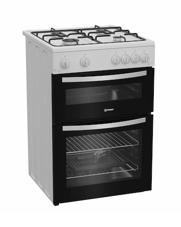Indesit ITG6GW 60cm Gas Twin Cooker - White + Installation