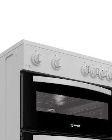 Indesit ITG6GW 60cm Gas Twin Cooker - White + Installation