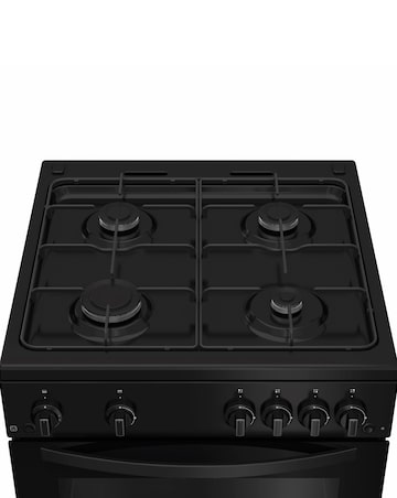 Indesit ITG6GB 60cm Gas Twin Cooker - Black + Installation