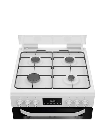 Hotpoint HTG6GDCW 60cm Gas Twin Cooker with Glass Lid - White Installation