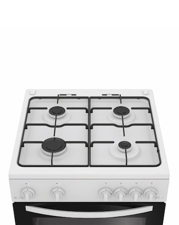 Indesit IDG6GW 60cm Gas Double Cooker - White + Installation