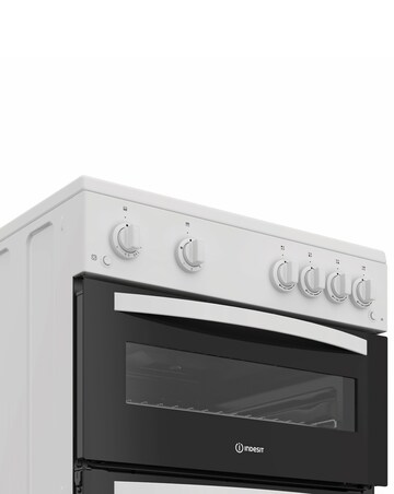 Indesit IDG6GW 60cm Gas Double Cooker - White + Installation
