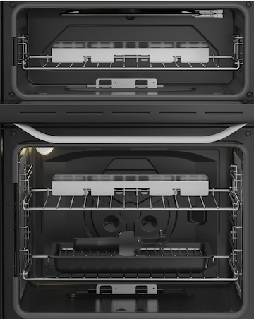 Hotpoint HDG6GDCW 60cm Gas Double Cooker with Glass Lid - White + Installation