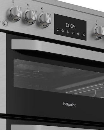 Hotpoint HDG6GDCX 60cm Gas Double Cooker Glass Lid Stainless Steel Installation