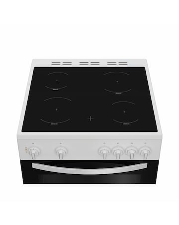 Indesit ITE6VMW 60cm Electric Twin Cooker with Ceramic Hob - White Installation