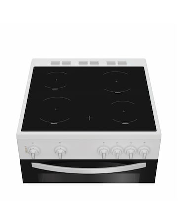Indesit IDE6VMW 60cm Electric Double Cooker with Ceramic Hob - White Install