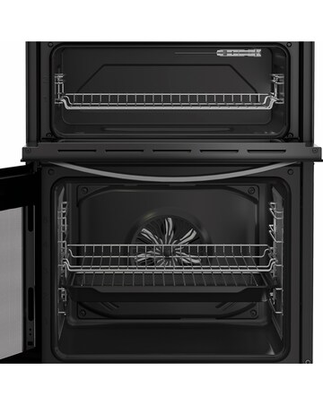 Indesit IDE6VDCS1 60cm Electric Double Cooker Ceramic Hob - Silver + Install