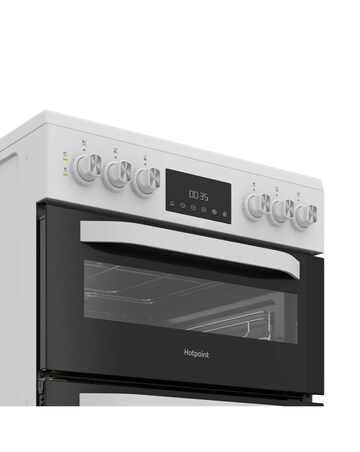 Hotpoint HDE6VDW 60cm Electric Double Cooker with Multiflow Installation