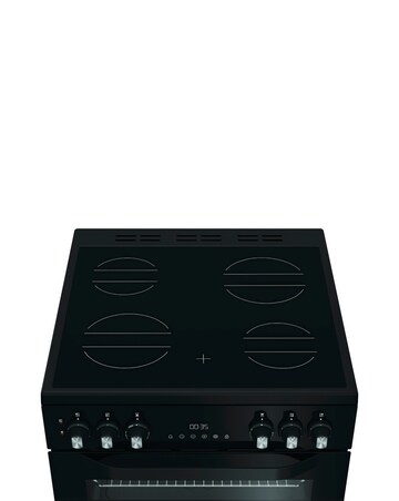 Hotpoint HDE6VDB1 60cm Electric Double Cooker with Multiflow - Black + Install