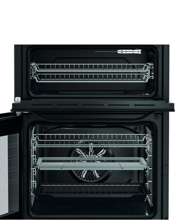 Hotpoint HDE6VDCASB1 60cm Electric Double Cooker with Air Fry - Black + Install