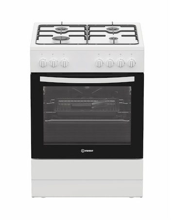 Indesit I6G3PMW/UK 60cm Gas Single Cooker - White