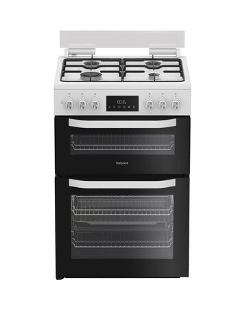 Hotpoint HDD6GDC2W 60cm Dual Fuel Double Cooker with Glass Lid Installation