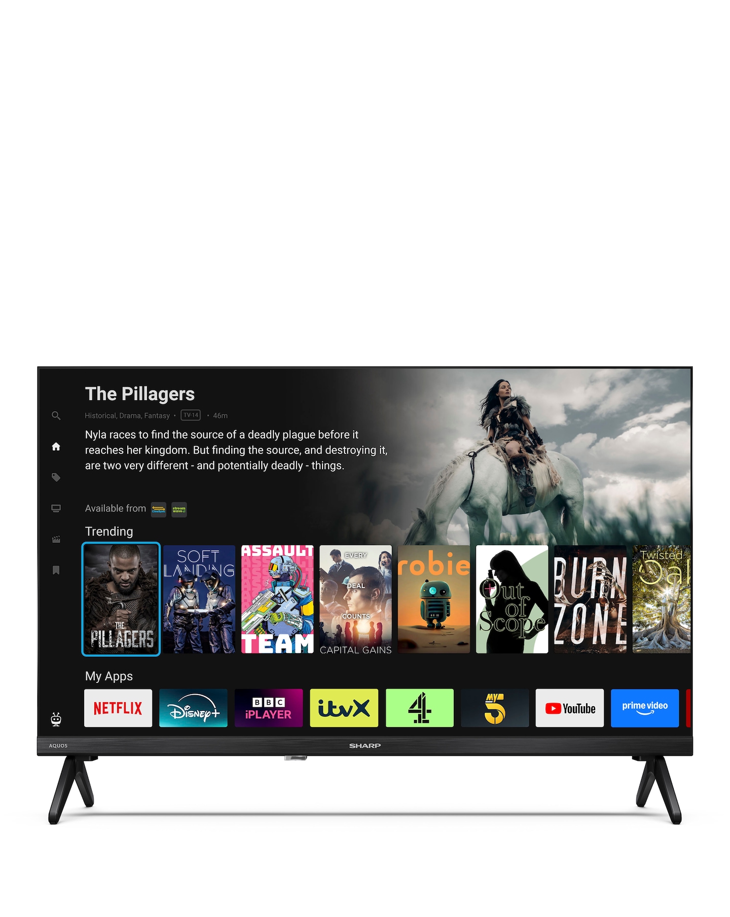 Sharp 1T-C24HE2245KB 24in HD Tivo LED TV