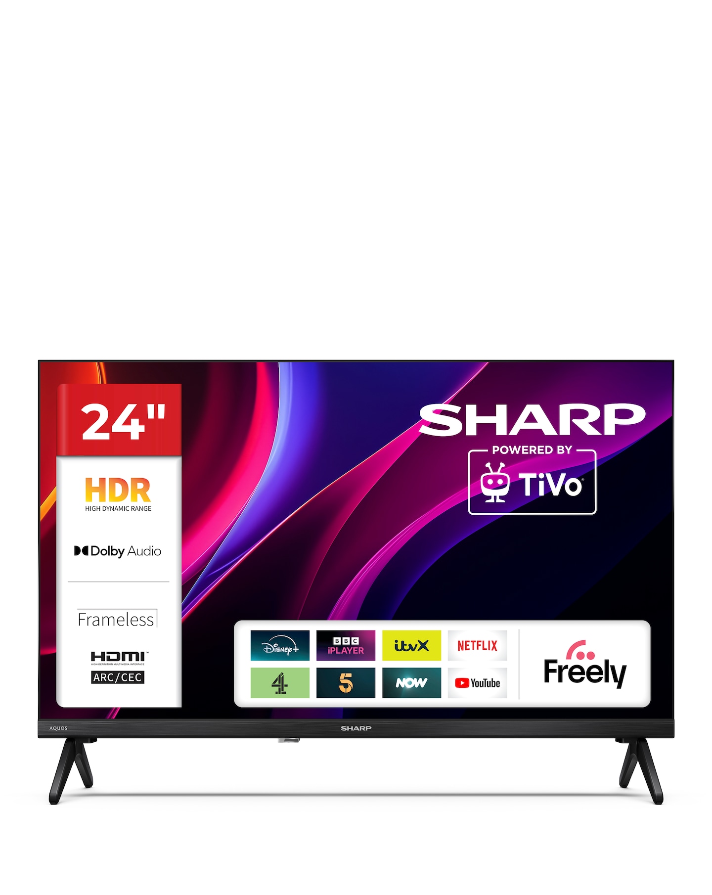 Sharp 1T-C24HE2245KB 24in HD Tivo LED TV