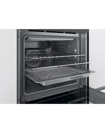 Hoover HO7DC3UB308BI Electric Built-under Double Oven Black and Stainless Steel