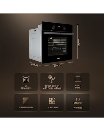 Hisense BI62220ABGUK Built-In Electric Single Oven Black
