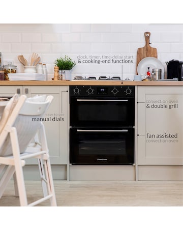 Russell Hobbs RH72DEO1001B/02 72cm High Built-In Double Oven Black Install