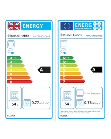 Russell Hobbs RH72DEO1001B/02 72cm High Built-In Double Oven Black Install
