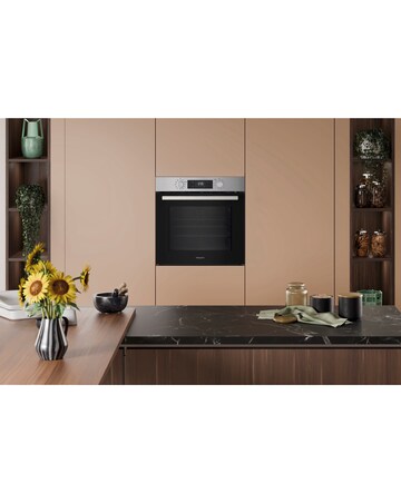 Hotpoint Class 2 HO278PXUK Built-In Electric Single Oven Pyrolytic Clean Silver
