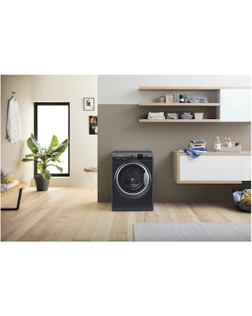 Hotpoint Anti-Stain NSWM 846 BS UK 8kg 1400rpm Washing Machine - Black