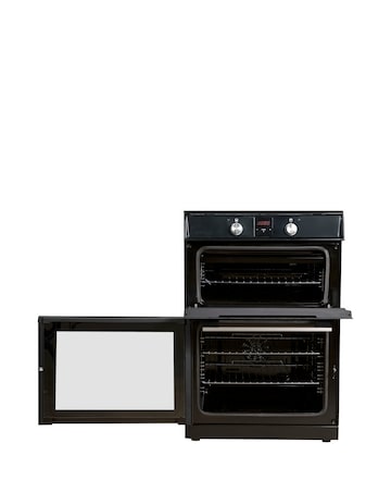 RUSSELL HOBBS 60CM Double Electric Cooker With Induction Hob - Black