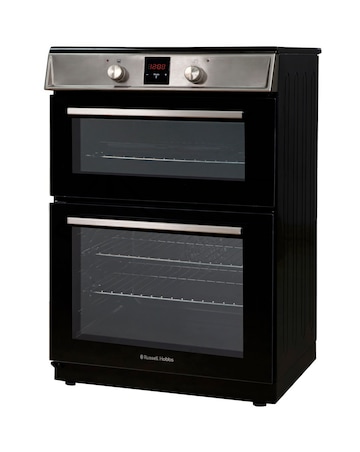 RUSSELL HOBBS 60CM Double Electric Cooker With Induction Hob - Stainless Steel