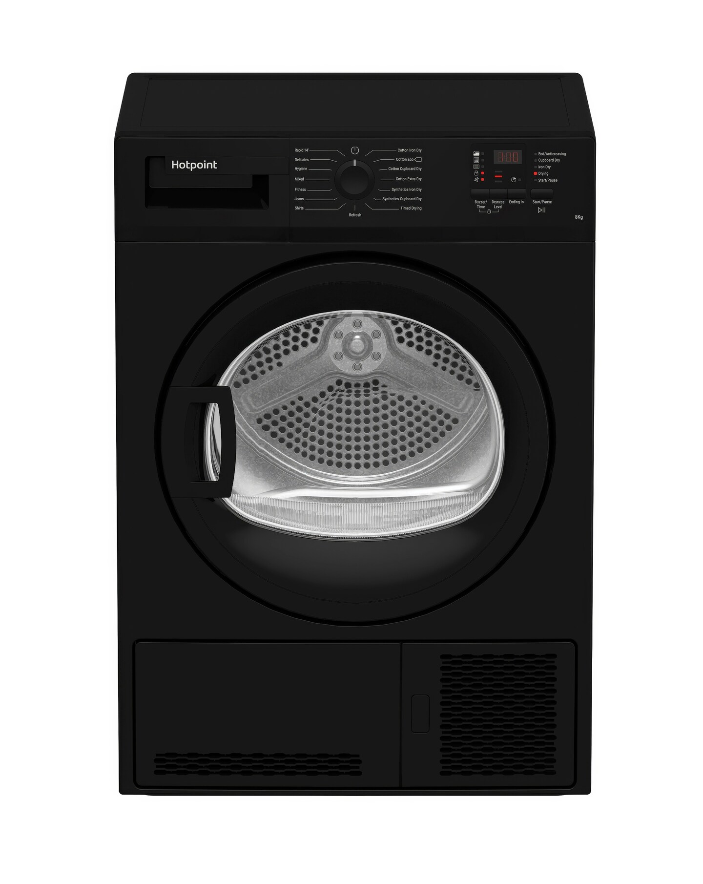 Hotpoint C HD C82 BBGD UK Condenser Tumble Dryer 8kg - Black