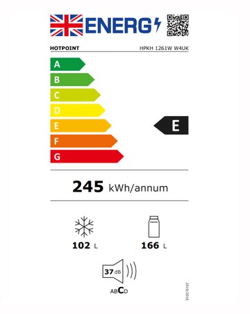 Hotpoint HPKH 1261W W4UK 50/50 Fridge Freezer Water Dispenser White + Install