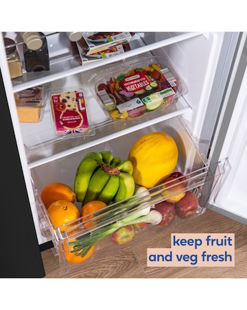 Russell Hobbs RH90AFF201B Slim American Fridge Freezer Black + Install