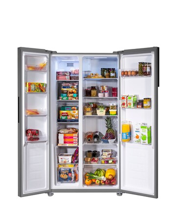 Russell Hobbs RH90AFF201SS Slim American Fridge Freezer Inox + Install