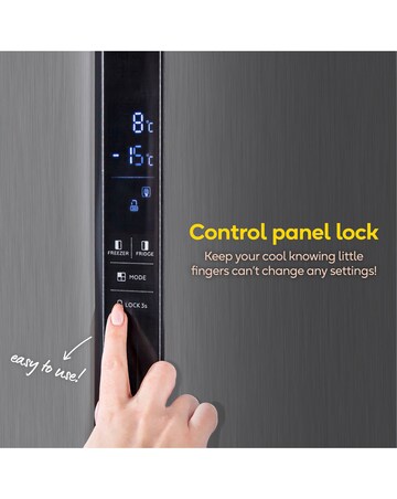 Russell Hobbs RH90AFF201SS Slim American Fridge Freezer Inox + Install