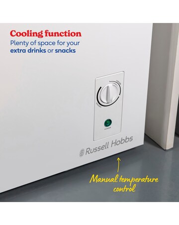 Russell Hobbs RH99CF0E1W 99L Chest Freezer White + Install