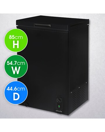 Abode A99CF0E1B Chest Freezer 99L Black + Install