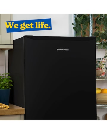 Russell Hobbs RH143LF552E1B Upright Freestanding Larder Fridge Black + Install