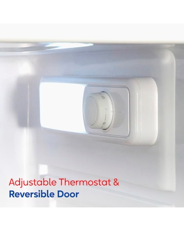 Russell Hobbs RH143LF552E1B Upright Freestanding Larder Fridge Black + Install