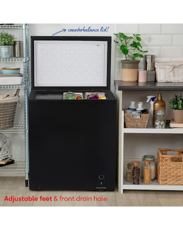 Russell Hobbs RH198CF0E1B 198L Chest Freezer Black + Install