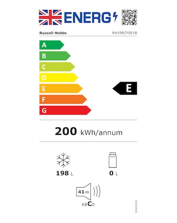 Russell Hobbs RH198CF0E1B 198L Chest Freezer Black + Install