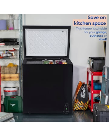 Russell Hobbs RH198CF0E1B 198L Chest Freezer Black + Install