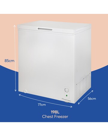 Russell Hobbs RH198CF0E1W 198L Chest Freezer White + Install