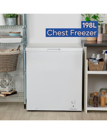 Russell Hobbs RH198CF0E1W 198L Chest Freezer White + Install
