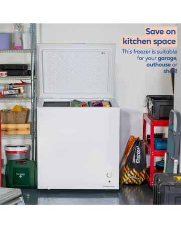 Russell Hobbs RH198CF0E1W 198L Chest Freezer White + Install