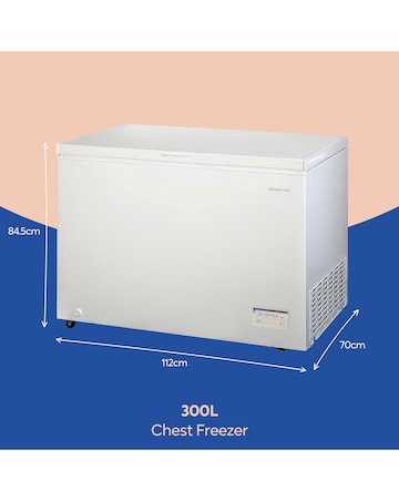 Russell Hobbs RH300CF201W 300L Chest Freezer White + Install