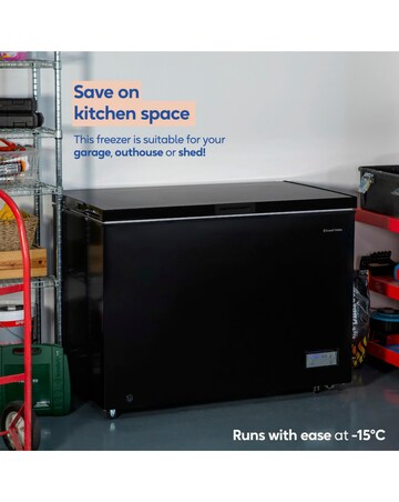 Russell Hobbs RH300CF201B 300L Chest Freezer Black + Install