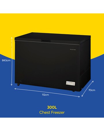 Russell Hobbs RH300CF201B 300L Chest Freezer Black + Install