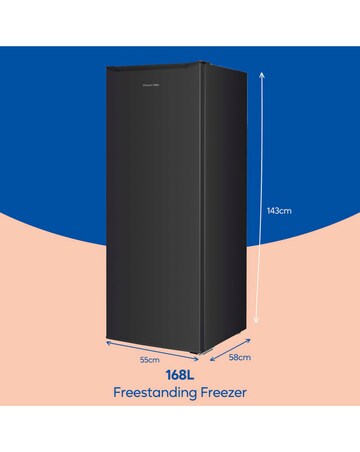 Russell Hobbs RH143FZ552E1B 143cm High Small Upright Freezer - Black - E Rated