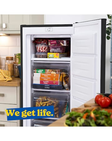 Russell Hobbs RH143FZ552E1B 143cm High Small Upright Freezer - Black - E Rated