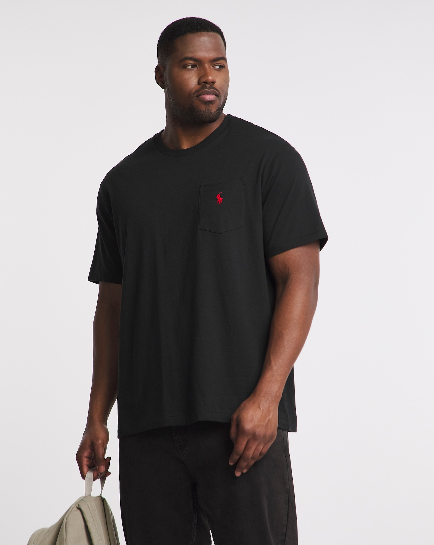 Black short sleeve sales shirt ralph lauren