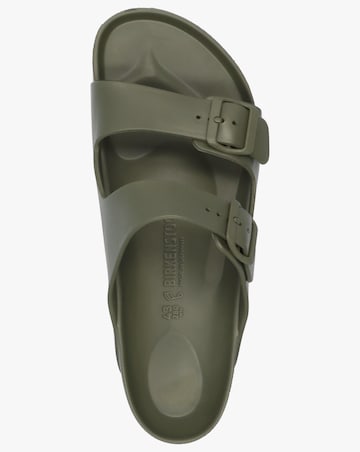 Birkenstock Mens Arizona EVA Khaki Two Bar Mules Standard Width